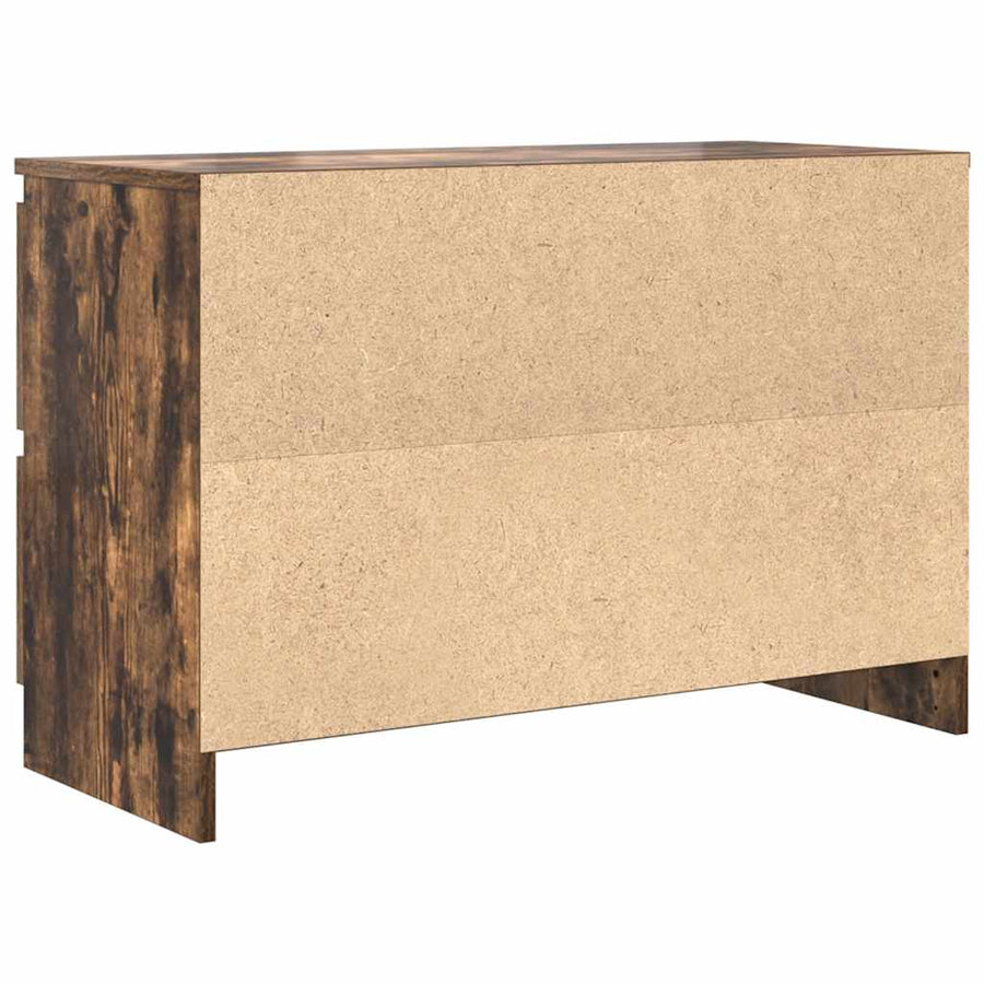 Tv-meubel 80x35x54 cm spaanplaat gerookt eikenkleurig