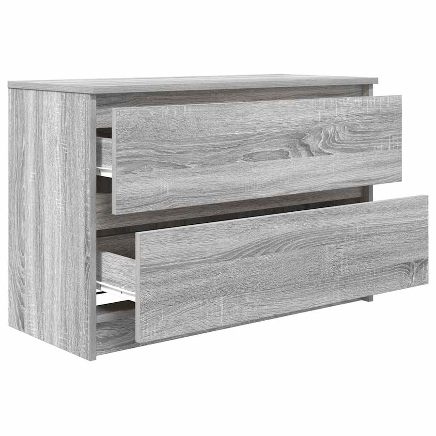 Tv-meubel 80x35x54 cm spaanplaat grijs sonoma