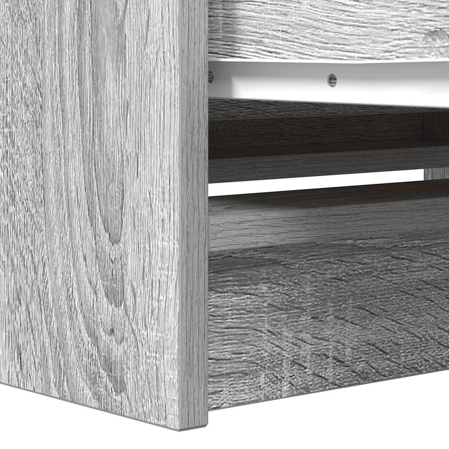 Tv-meubel 80x35x54 cm spaanplaat grijs sonoma