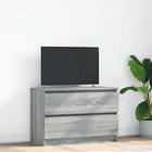 Tv-meubel 80x35x54 cm spaanplaat grijs