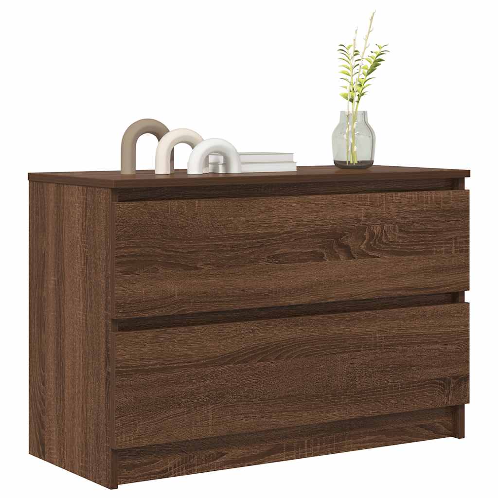 Tv-meubel 80x35x54 cm spaanplaat bruin eikenkleurig