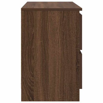 Tv-meubel 80x35x54 cm spaanplaat bruin eikenkleurig