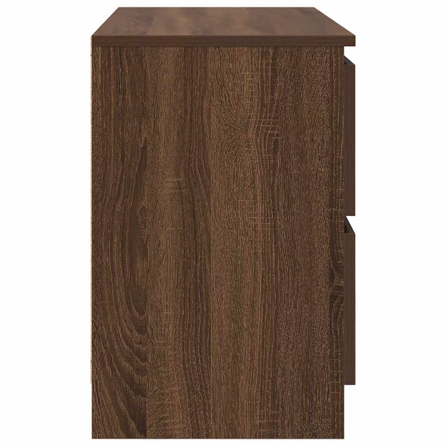Tv-meubel 80x35x54 cm spaanplaat bruin eikenkleurig