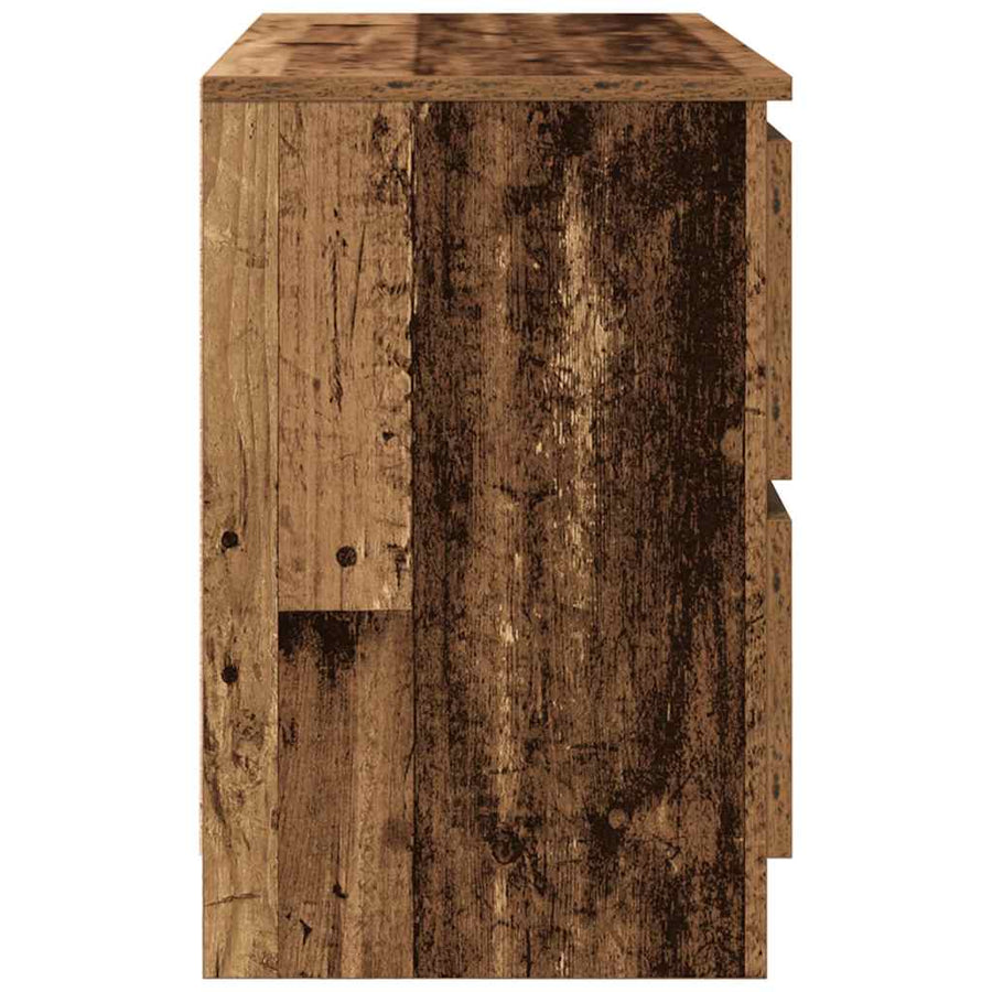 Tv-meubel 80x35x54 cm spaanplaat oud hout