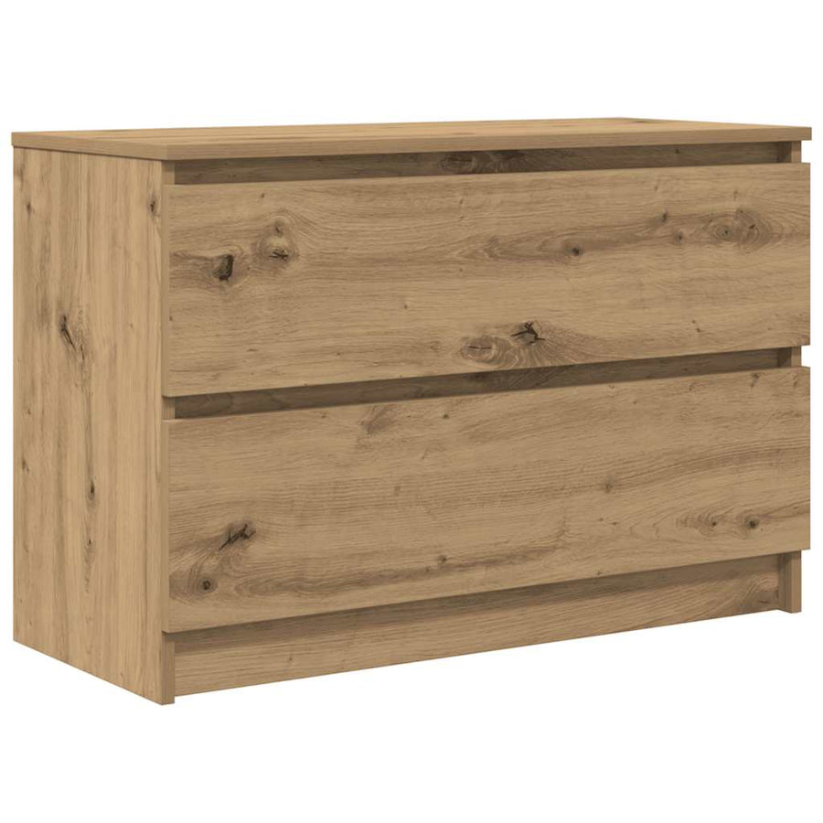 Tv-meubel ambachtelijk 80x35x54cm spaanplaat grijs eikenkleurig