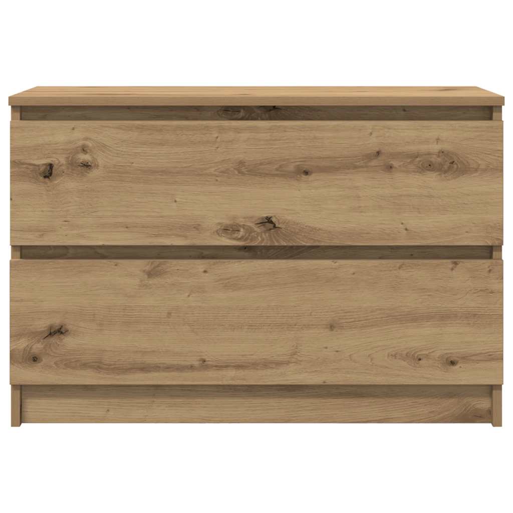 Tv-meubel ambachtelijk 80x35x54cm spaanplaat grijs eikenkleurig