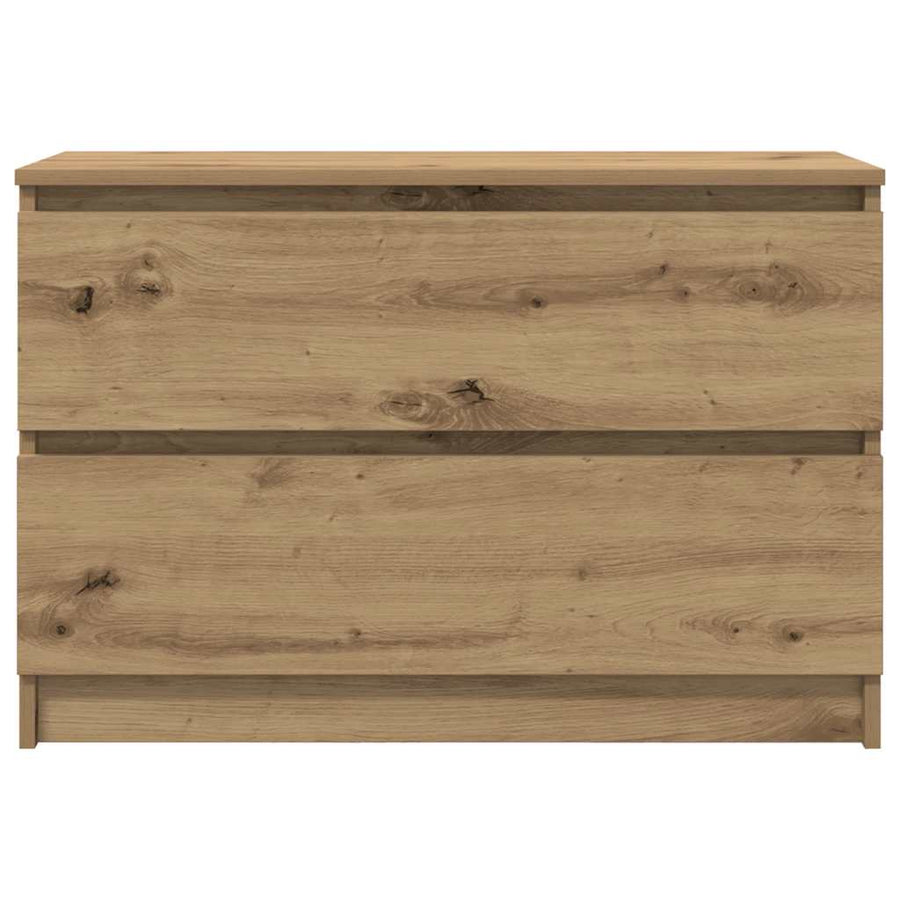 Tv-meubel ambachtelijk 80x35x54cm spaanplaat grijs eikenkleurig