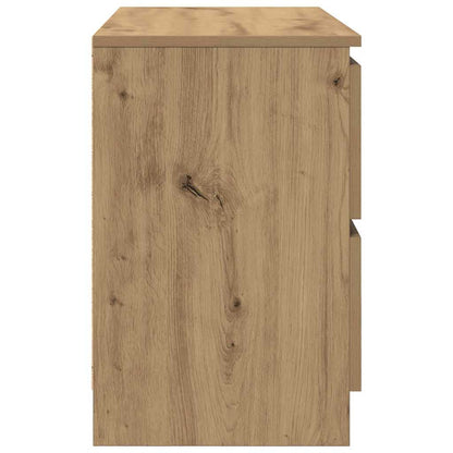 Tv-meubel ambachtelijk 80x35x54cm spaanplaat grijs eikenkleurig