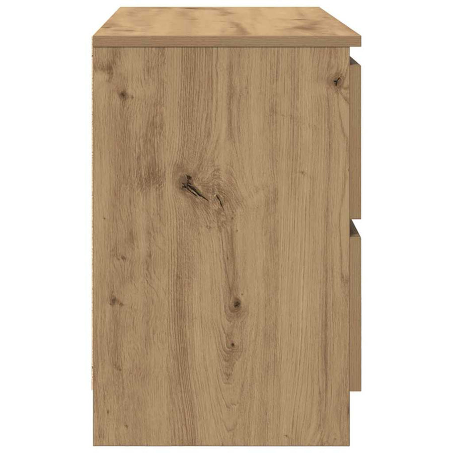 Tv-meubel ambachtelijk 80x35x54cm spaanplaat grijs eikenkleurig