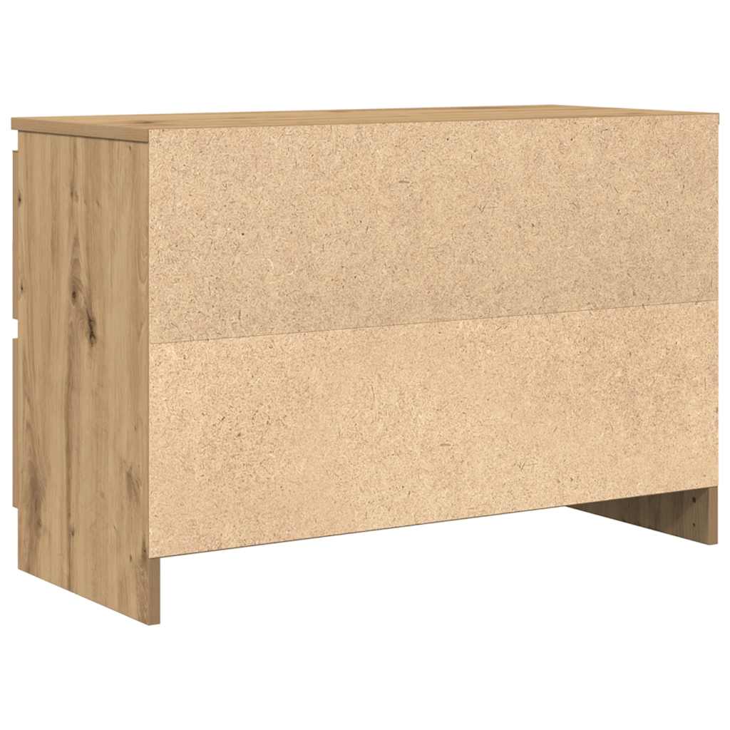Tv-meubel ambachtelijk 80x35x54cm spaanplaat grijs eikenkleurig