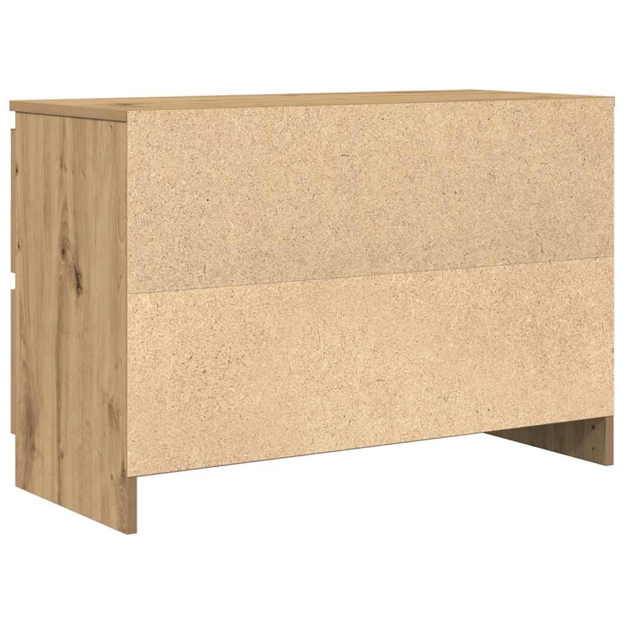 Tv-meubel ambachtelijk 80x35x54cm spaanplaat grijs eikenkleurig