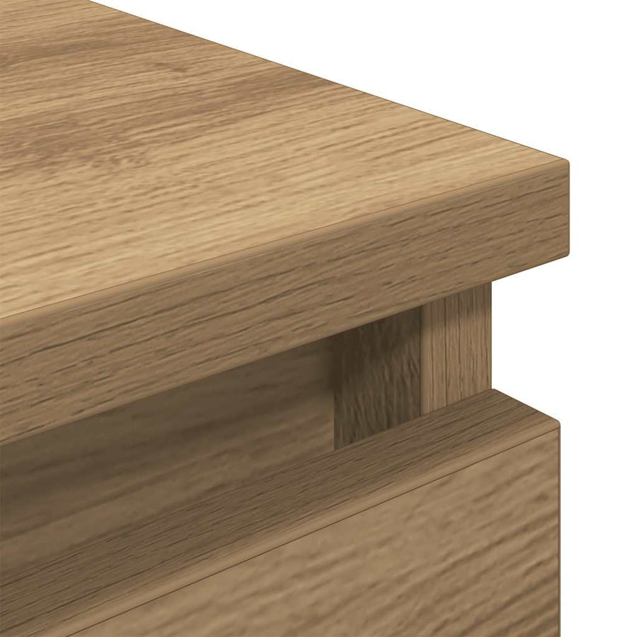 Tv-meubel ambachtelijk 80x35x54cm spaanplaat grijs eikenkleurig