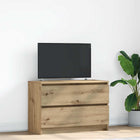 Tv-meubel 80x35x54 cm spaanplaat grijs eiken