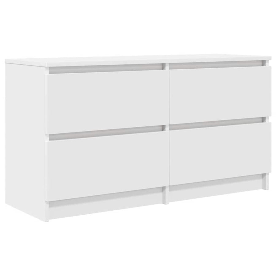 Tv-meubel 100x35x54 cm bewerkt hout wit