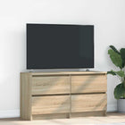 Tv-meubel 100x35x54 cm bewerkt hout sonoma eiken