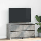 Tv-meubel 100x35x54 cm bewerkt hout betongrijs