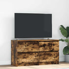 TV Cabinet 100x35x54 cm Engineered Wood Smoked Oak Look