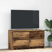 Tv-meubel 100x35x54 cm bewerkt hout oud houtkleur