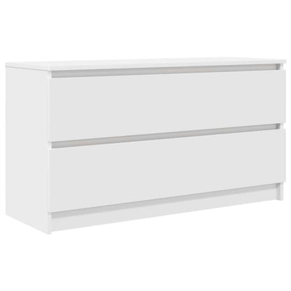 Tv-meubel 100x35x54 cm bewerkt hout wit