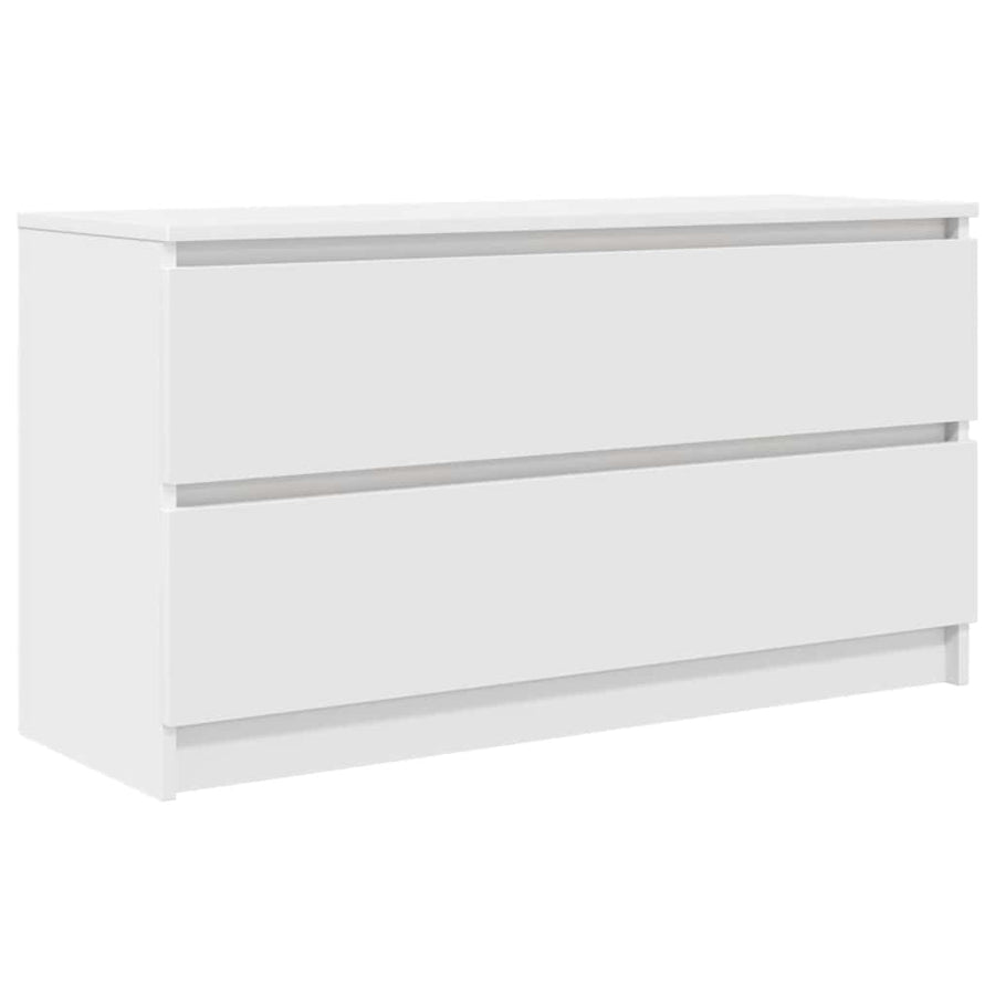 Tv-meubel 100x35x54 cm bewerkt hout wit