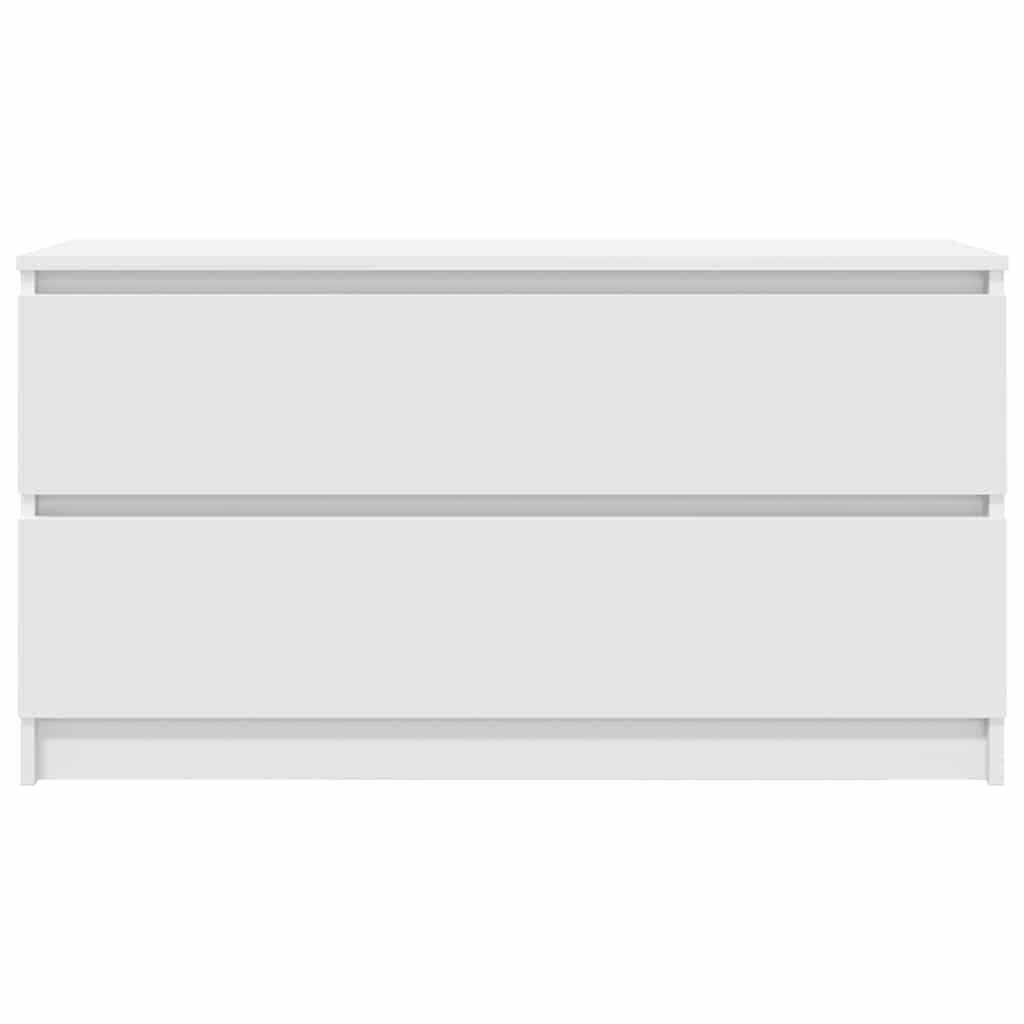 Tv-meubel 100x35x54 cm bewerkt hout wit