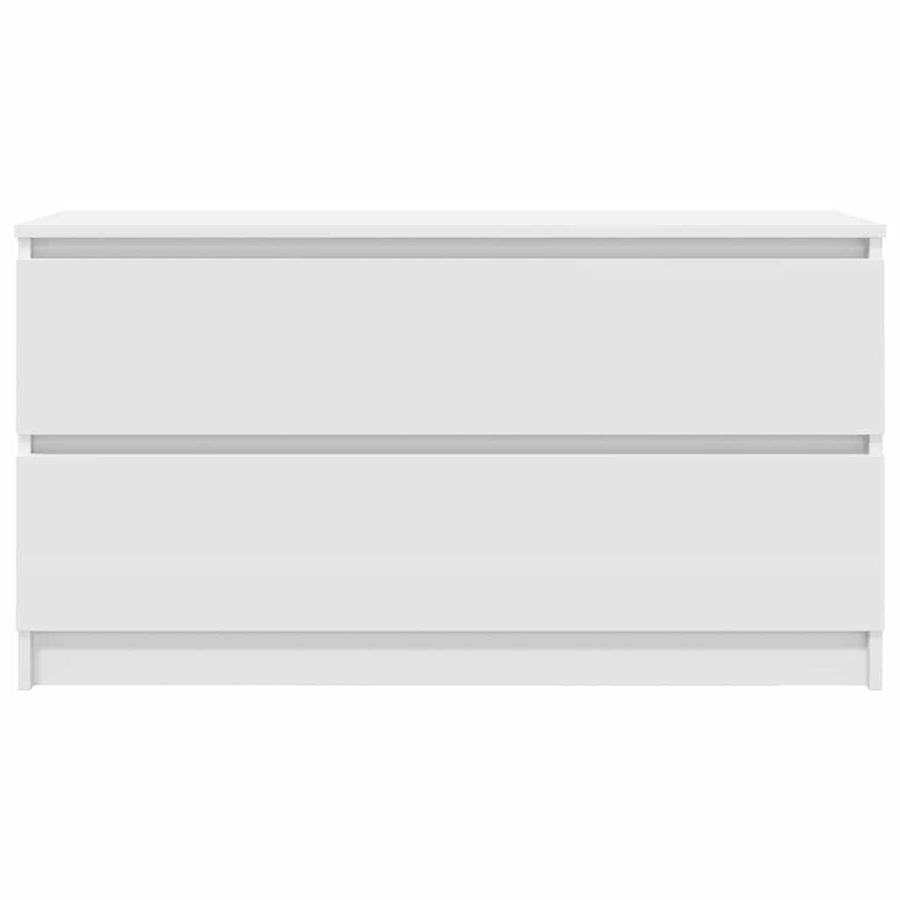 Tv-meubel 100x35x54 cm bewerkt hout wit