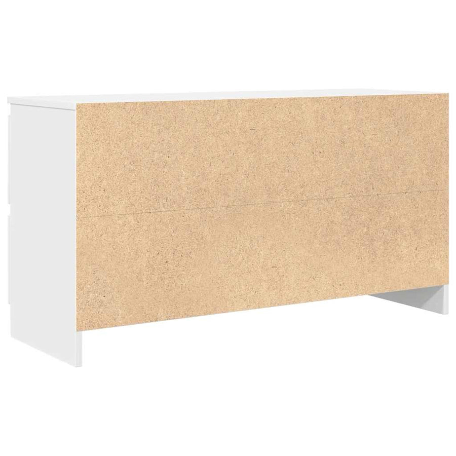 Tv-meubel 100x35x54 cm bewerkt hout wit