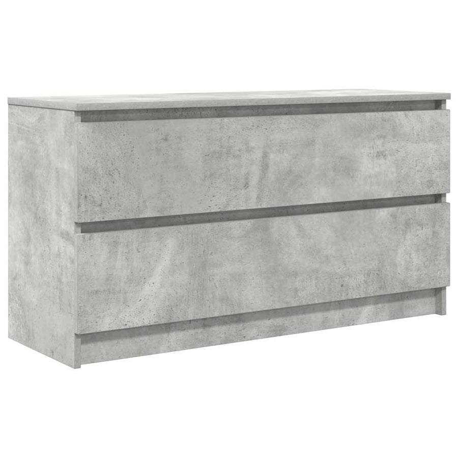 Tv-meubel 100x35x54 cm bewerkt hout betongrijs
