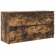 Tv-meubel 100x35x54 cm bewerkt hout gerookt eikenkleurig