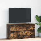 TV Cabinet 100x35x54 cm Engineered Wood Smoked Oak Look