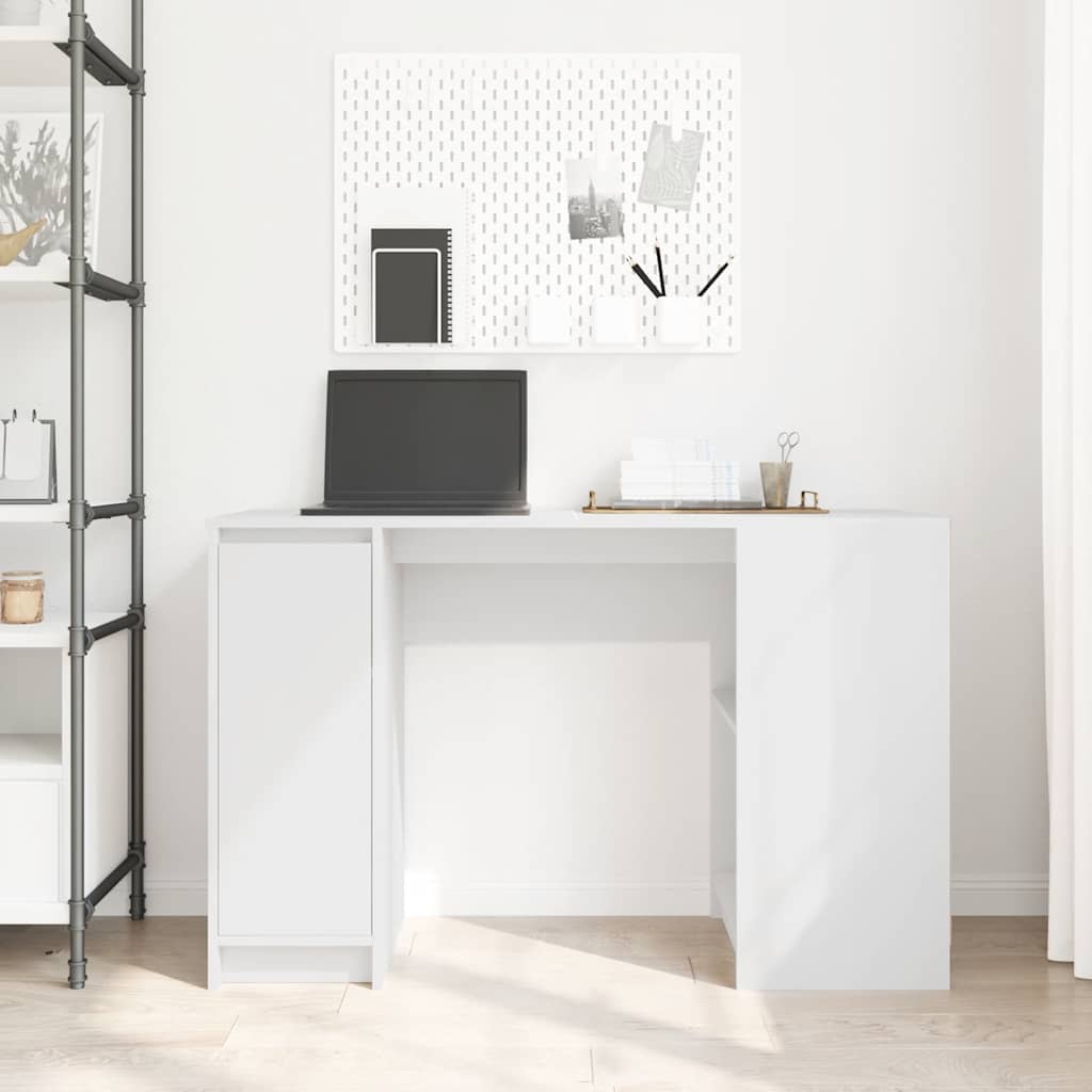 Bureau 120x42x76 cm spaanplaat wit