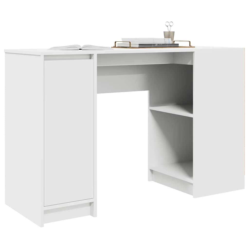 Bureau 120x42x76 cm spaanplaat wit