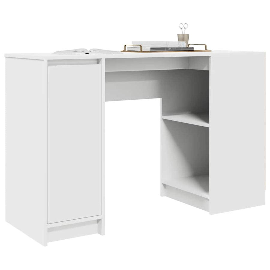 Bureau 120x42x76 cm spaanplaat wit
