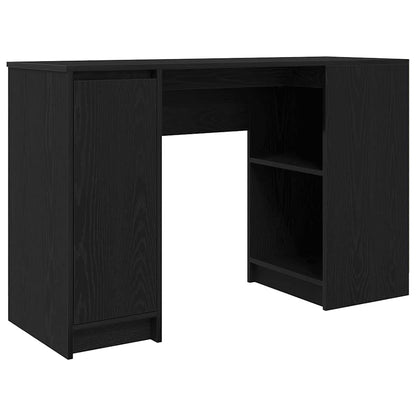 Bureau 120x42x76 cm spaanplaat zwart eikenkleurig