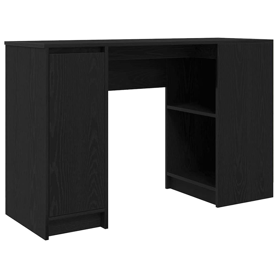 Bureau 120x42x76 cm spaanplaat zwart eikenkleurig