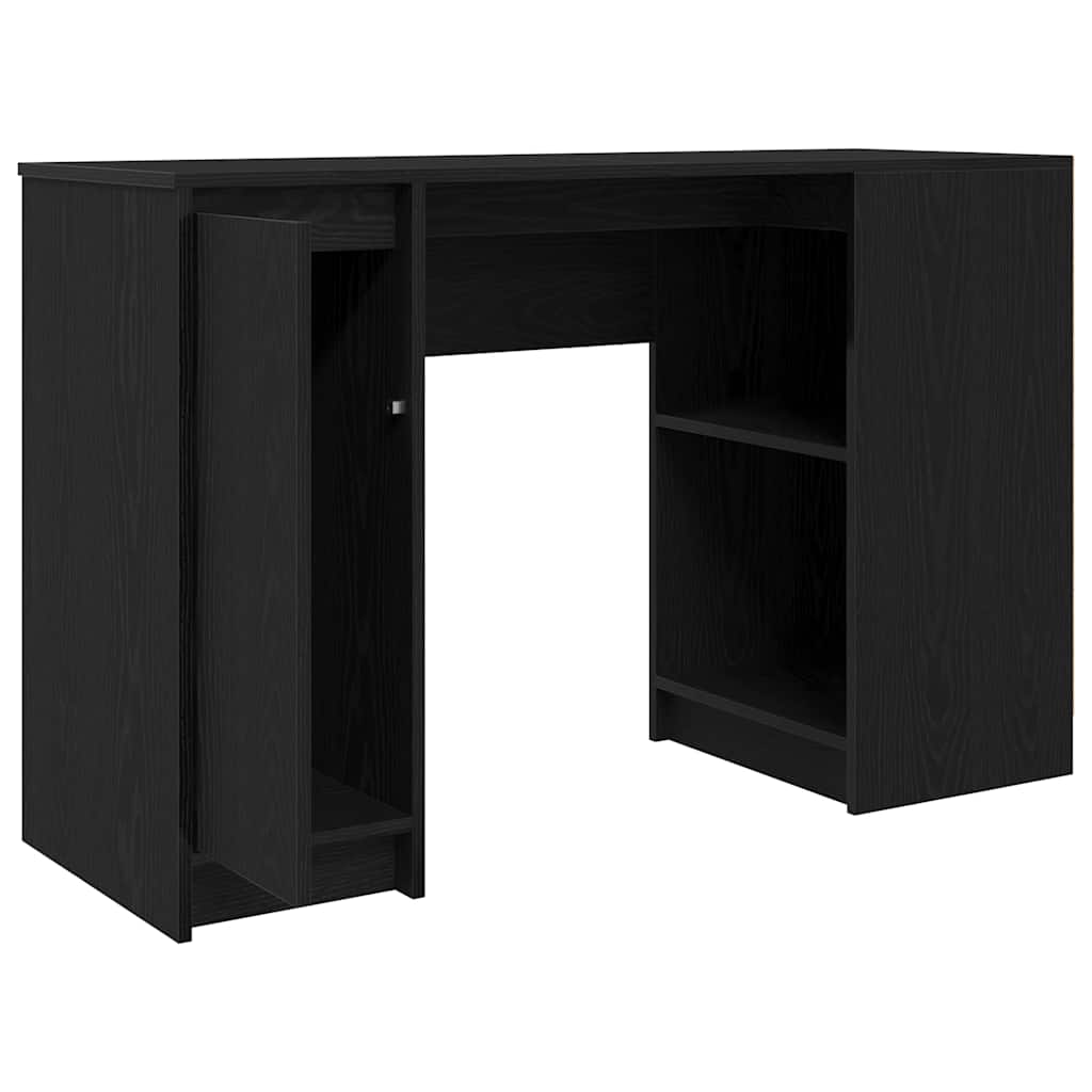 Bureau 120x42x76 cm spaanplaat zwart eikenkleurig