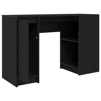 Bureau 120x42x76 cm spaanplaat zwart eikenkleurig