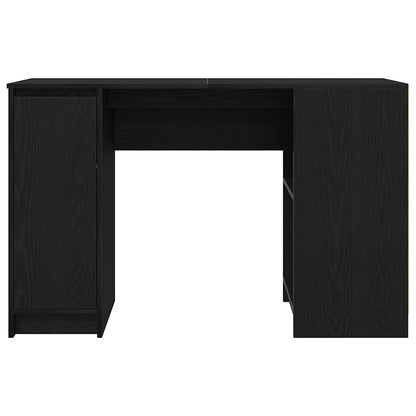 Bureau 120x42x76 cm spaanplaat zwart eikenkleurig