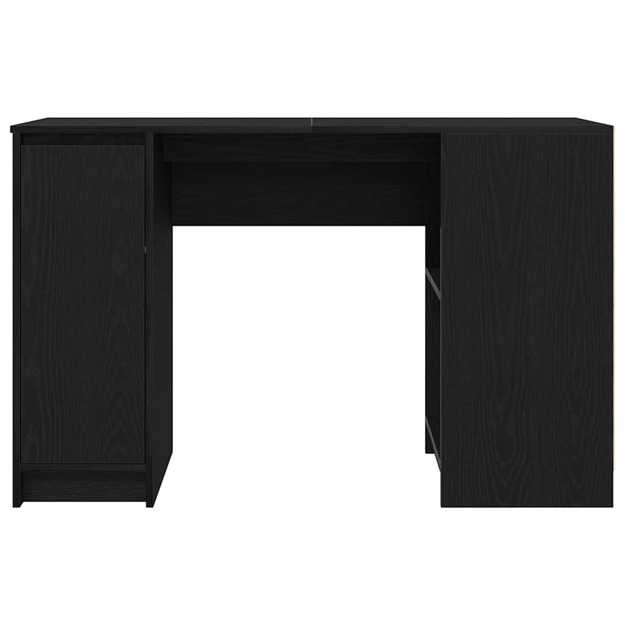 Bureau 120x42x76 cm spaanplaat zwart eikenkleurig