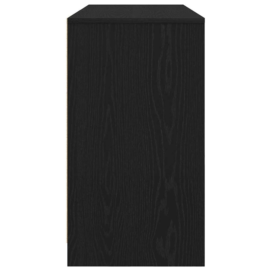 Bureau 120x42x76 cm spaanplaat zwart eikenkleurig