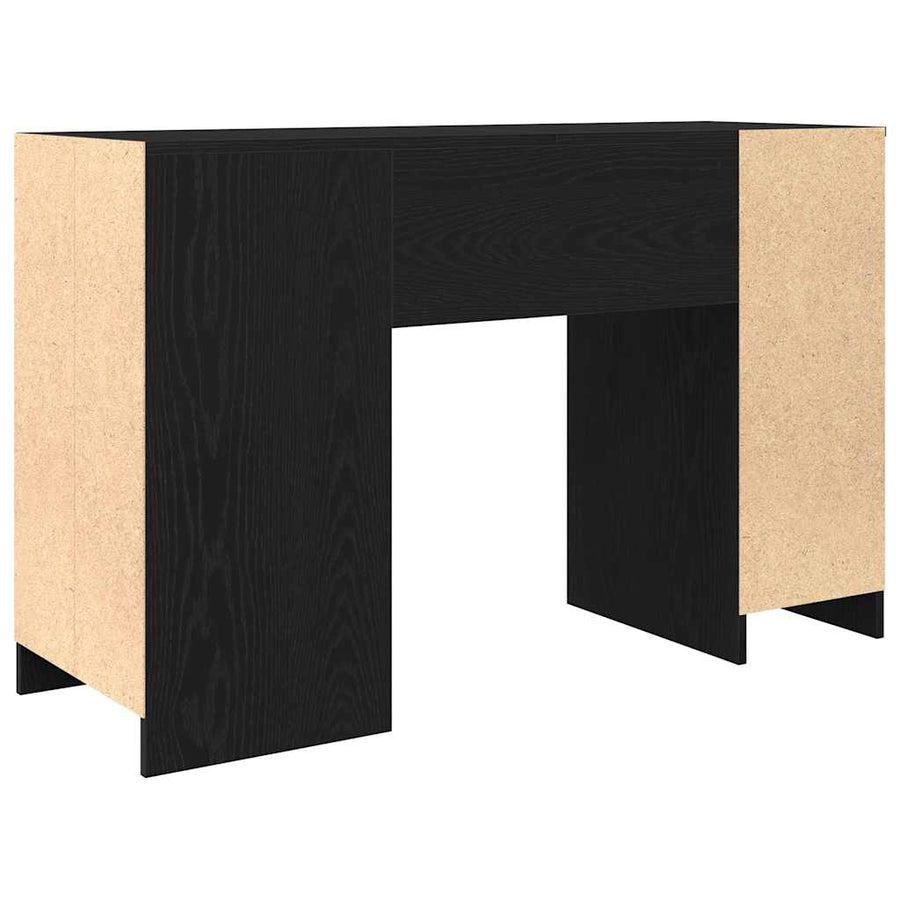 Bureau 120x42x76 cm spaanplaat zwart eikenkleurig