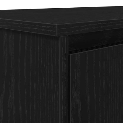 Bureau 120x42x76 cm spaanplaat zwart eikenkleurig