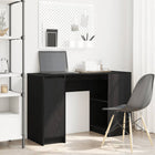 Bureau 120x42x76 cm spaanplaat zwart eiken