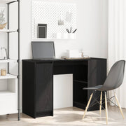 Bureau 120x42x76 cm spaanplaat zwart eiken