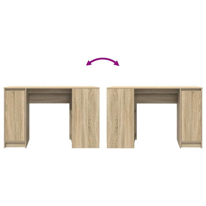 Bureau 120x42x76 cm spaanplaat sonoma eikenkleurig