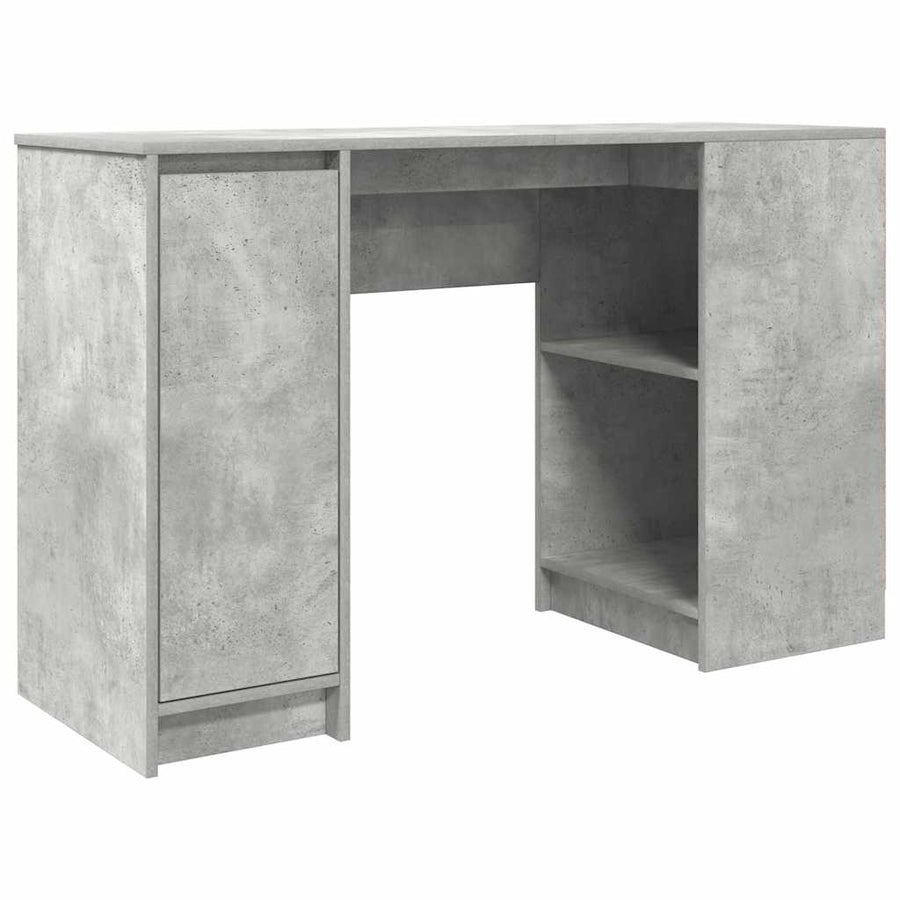 Bureau 120x42x76 cm spaanplaat betongrijs
