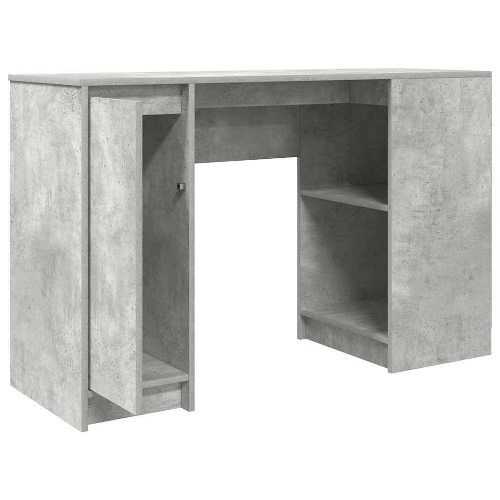 Bureau 120x42x76 cm spaanplaat betongrijs
