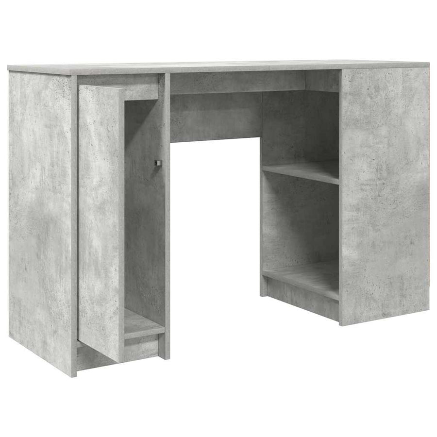Bureau 120x42x76 cm spaanplaat betongrijs