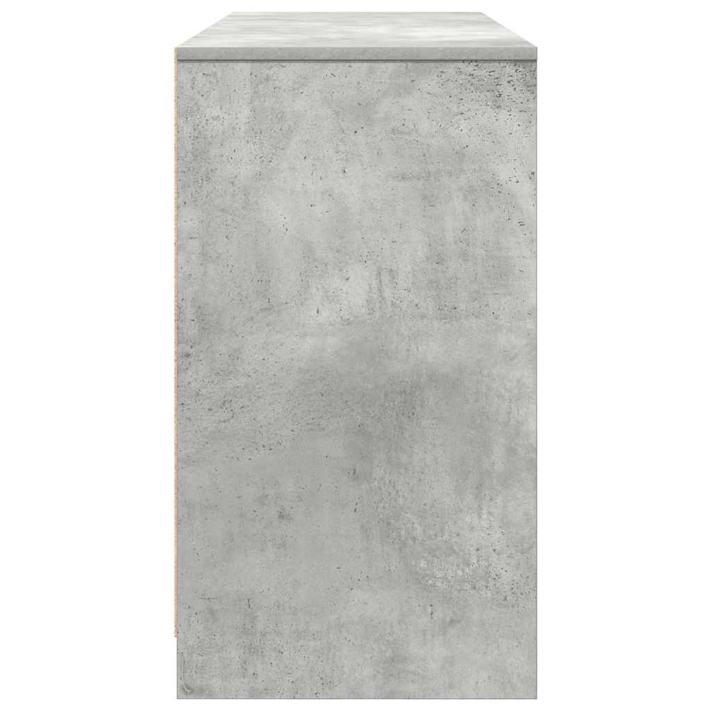 Bureau 120x42x76 cm spaanplaat betongrijs