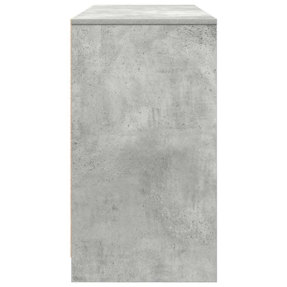 Bureau 120x42x76 cm spaanplaat betongrijs